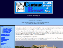 Tablet Screenshot of centaurspa.com